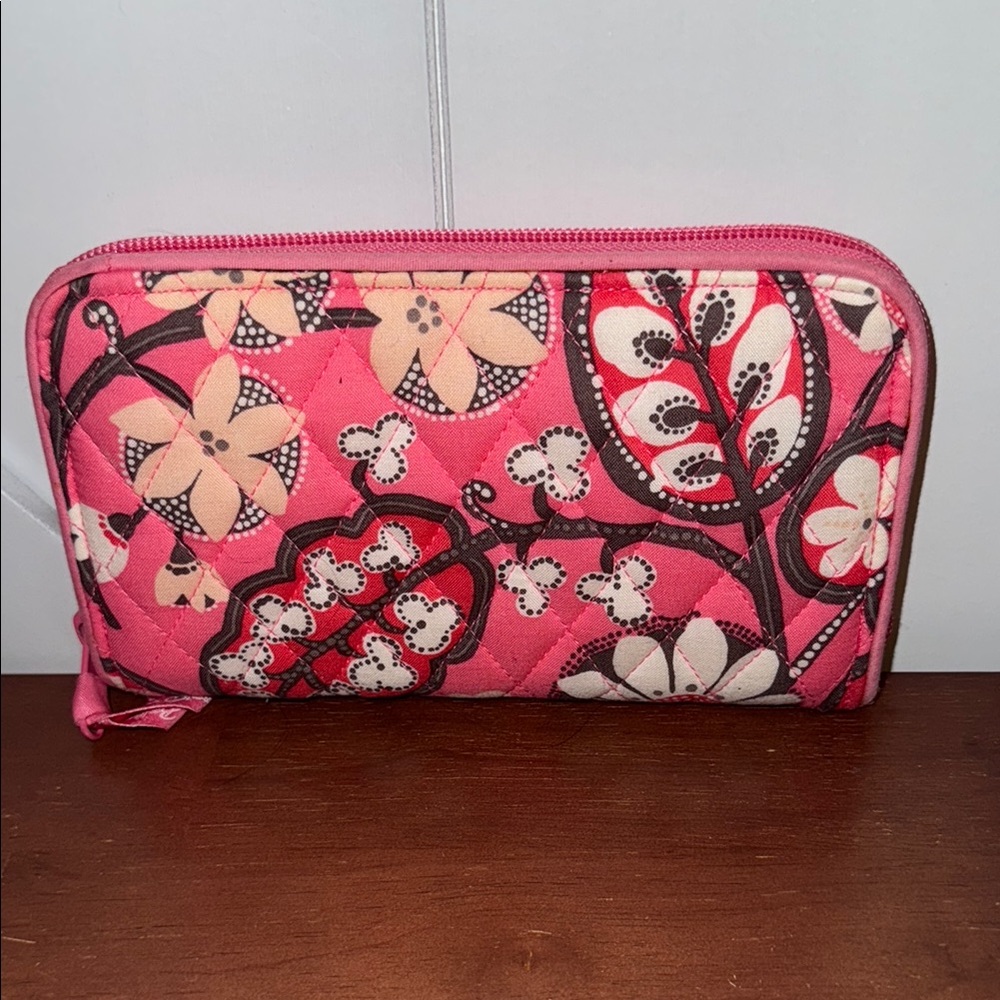 Reduced!  Vera Bradley Floral Pink Wallet